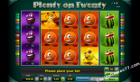fruitautomaten gratis Plenty on twenty Gaminator